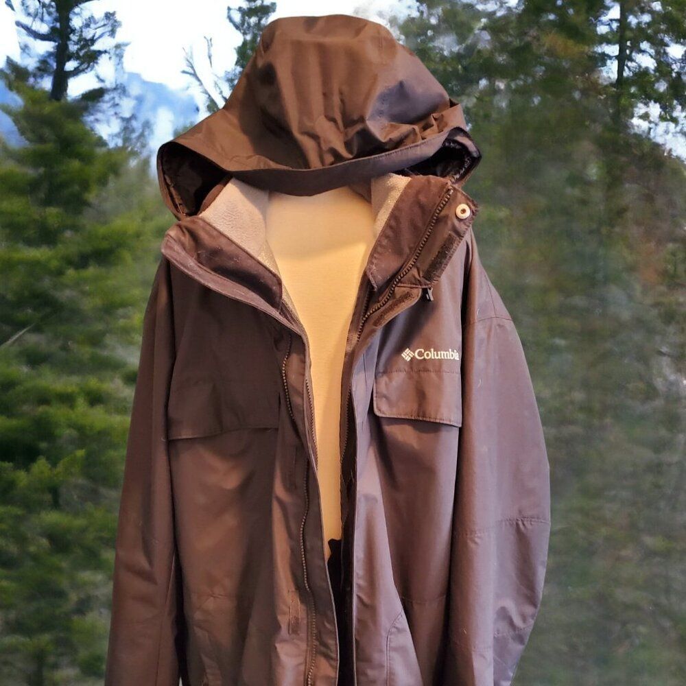 Columbia Black Omni-Tech 2 Layer Jacket 2XL - Picture 3 of 12
